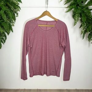 PATAGONIA Women’s Capaline Base Layer V Neck Long Sleeve Thermal Shirt